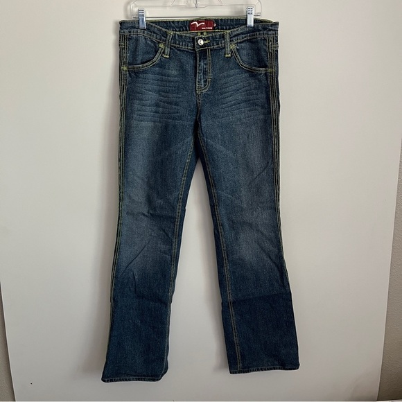 Miss Vigoss Y2K Bootcut Jeans-Juniors Size 13/14 - Picture 1 of 6